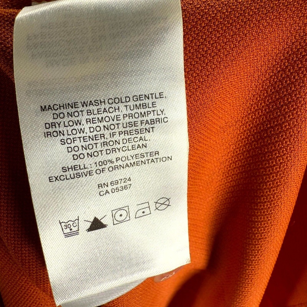 Columbia PFG Texas Longhorns Perfect Cast Polo Shirt Men Large Orange Mesh Lined - Picture 11 of 12